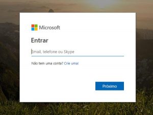 como faço para entrar no meu email hotmail