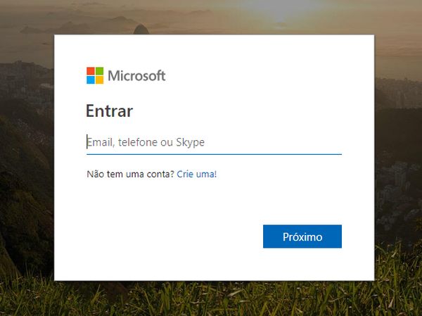 entrar no Hotmail