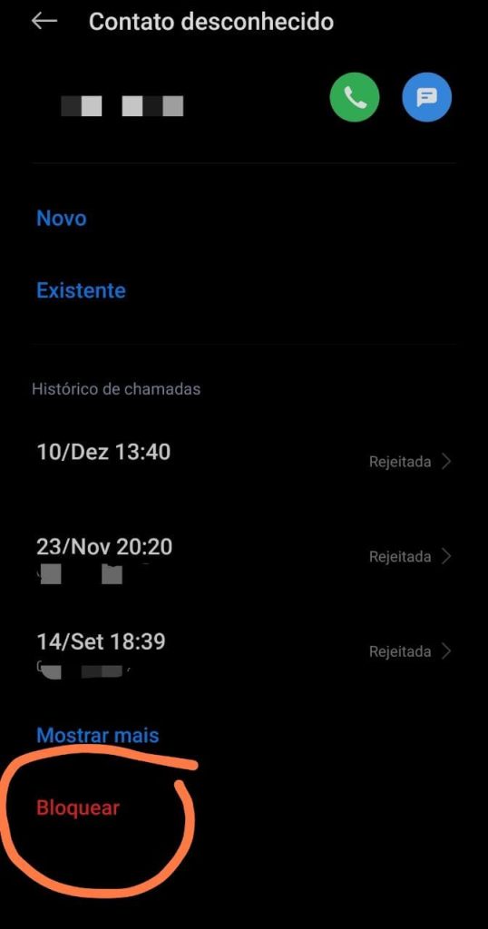 bloquear ligações de telemarketing